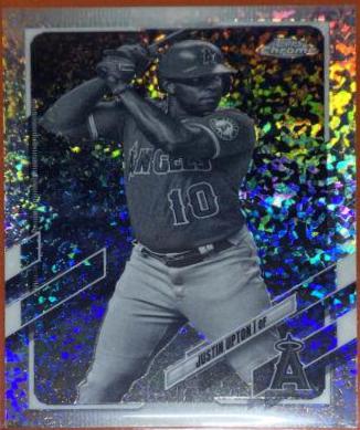 Justin Upton [Black & White Mini Diamond Refractor] #201