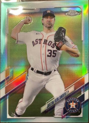 Justin Verlander [Aqua Refractor] #122