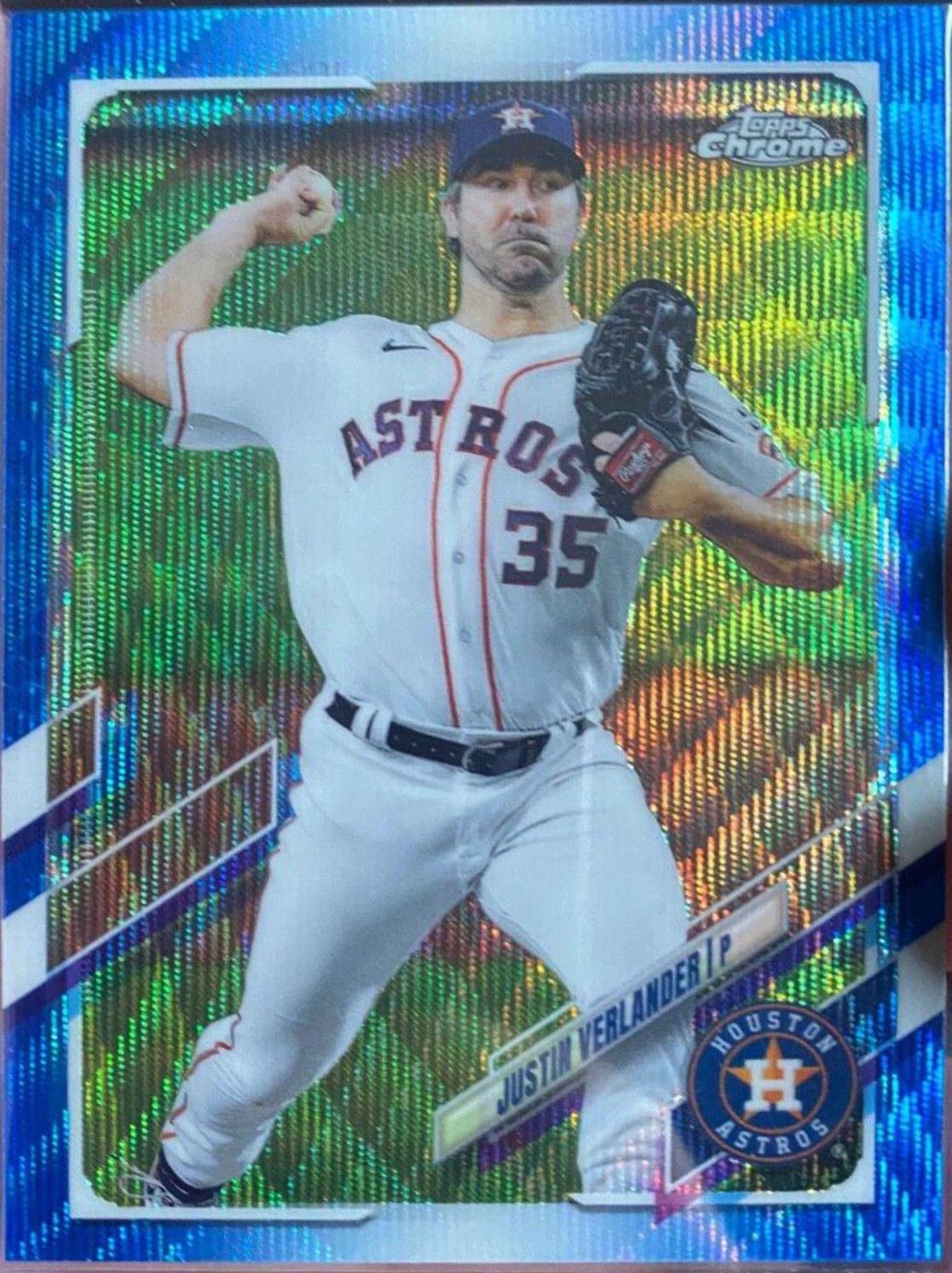 Justin Verlander [Blue Refractor] #122
