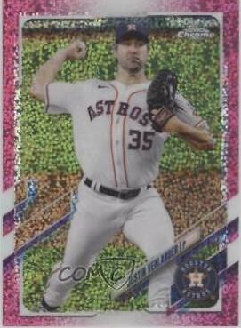 Justin Verlander [Magenta Speckle Refractor] #122
