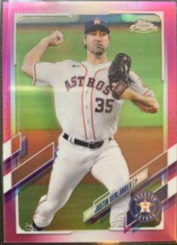 Justin Verlander [Pink Refractor] #122