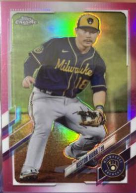 Keston Hiura [Pink Refractor] #211