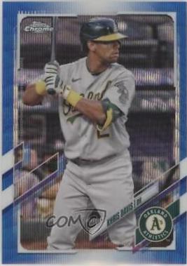 Khris Davis [Blue Wave Refractor] #216