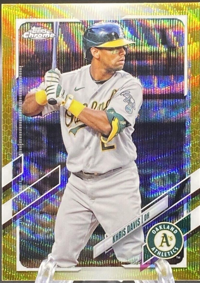 Khris Davis [Gold Wave Refractor] #216