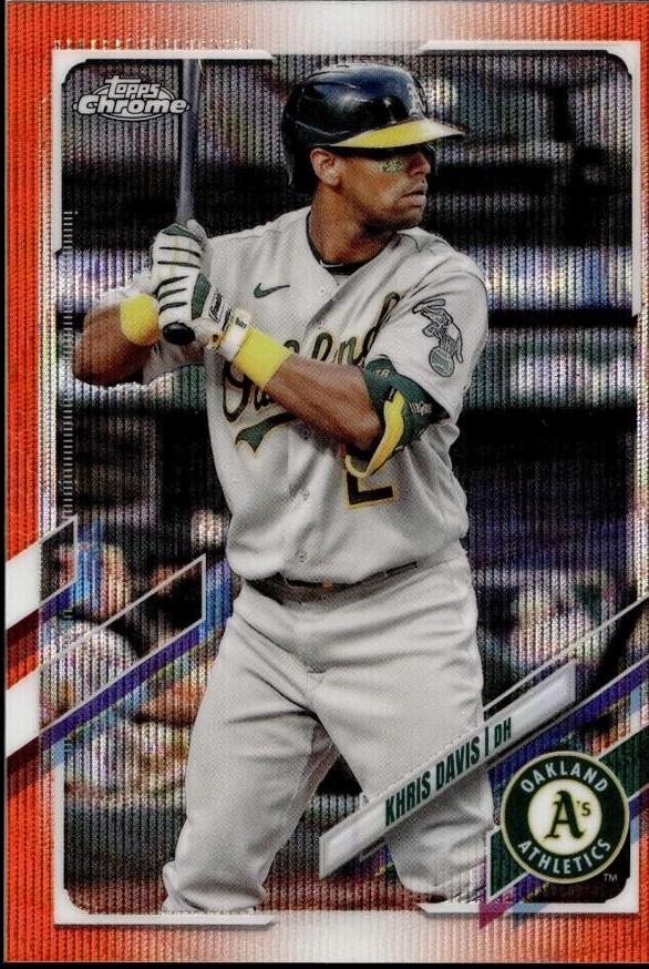 Khris Davis [Orange Wave Refractor] #216