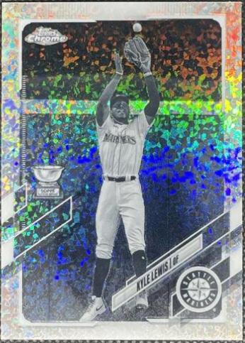 Kyle Lewis [Black & White Mini Diamond Refractor] #93
