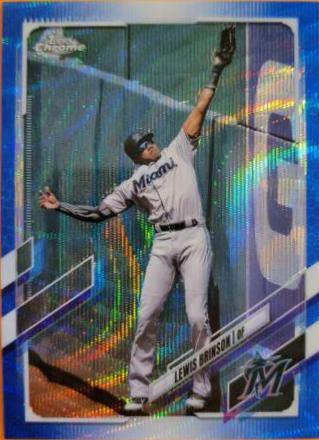 Lewis Brinson [Blue Wave Refractor] #42