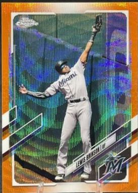 Lewis Brinson [Orange Wave Refractor] #42