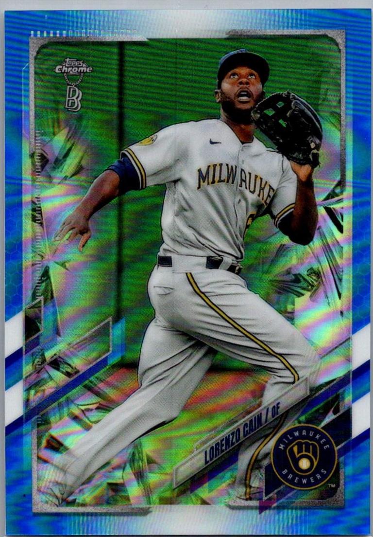 Lorenzo Cain [Blue Wave Refractor] #86