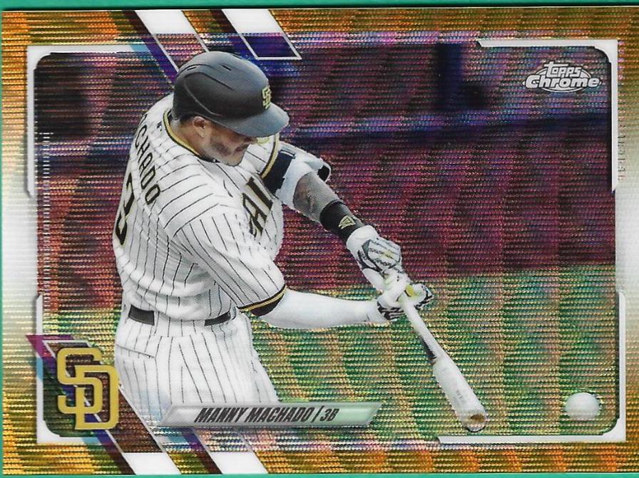 Manny Machado [Gold Wave Refractor] #148