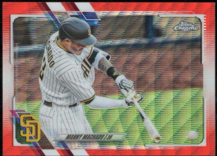 Manny Machado [Orange Wave Refractor] #148