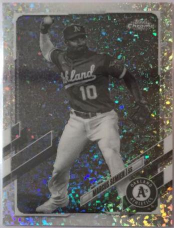 Marcus Semien [Black & White Mini Diamond Refractor] #8