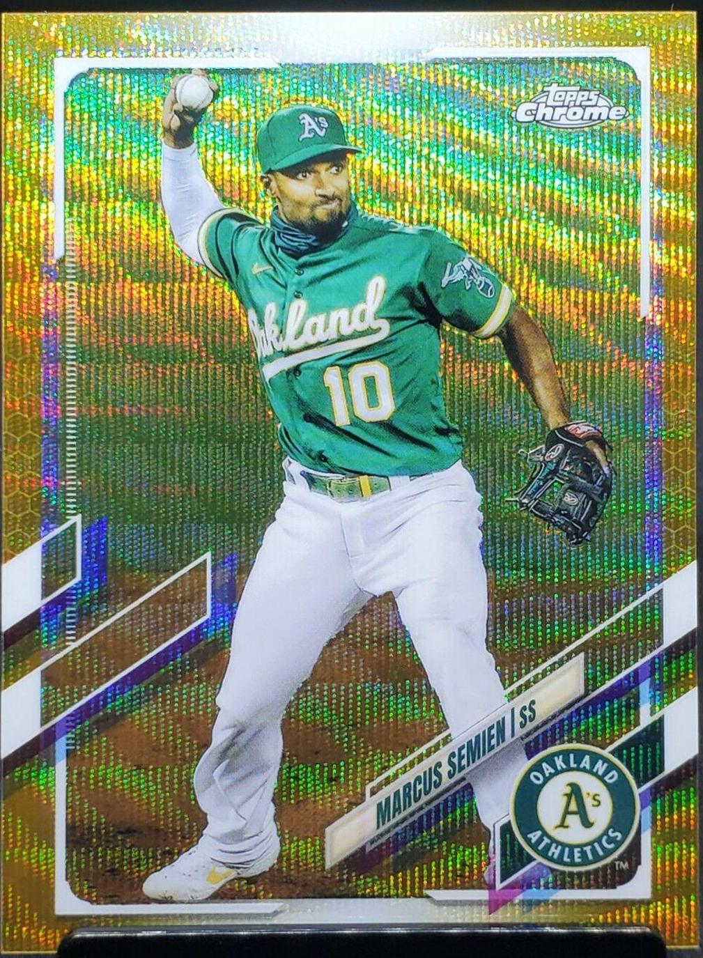 Marcus Semien [Gold Wave Refractor] #8