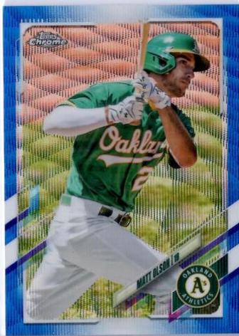 Matt Olson [Blue Wave Refractor] #48