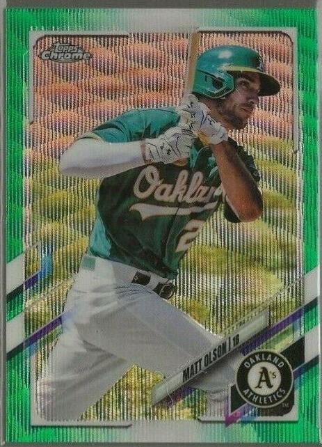 Matt Olson [Green Wave Refractor] #48