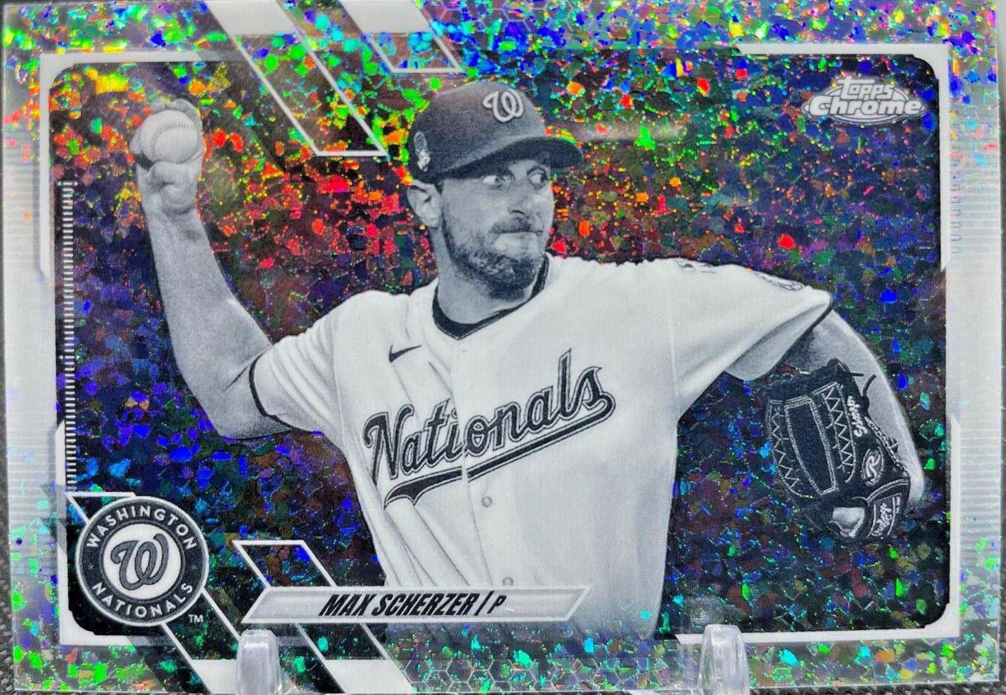 Max Scherzer [Black & White Mini Diamond Refractor] #33