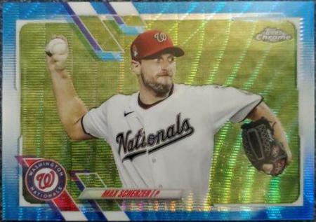 Max Scherzer [Blue Wave Refractor] #33