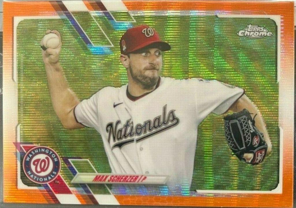 Max Scherzer [Orange Wave Refractor] #33