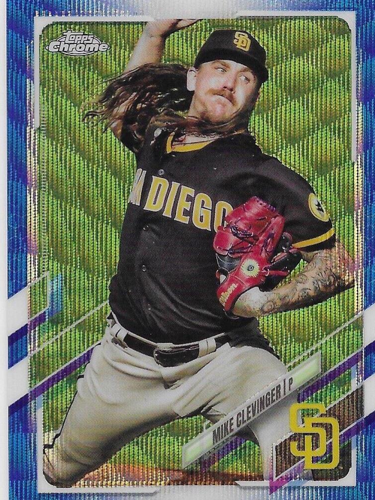 Mike Clevinger [Blue Wave Refractor] #130