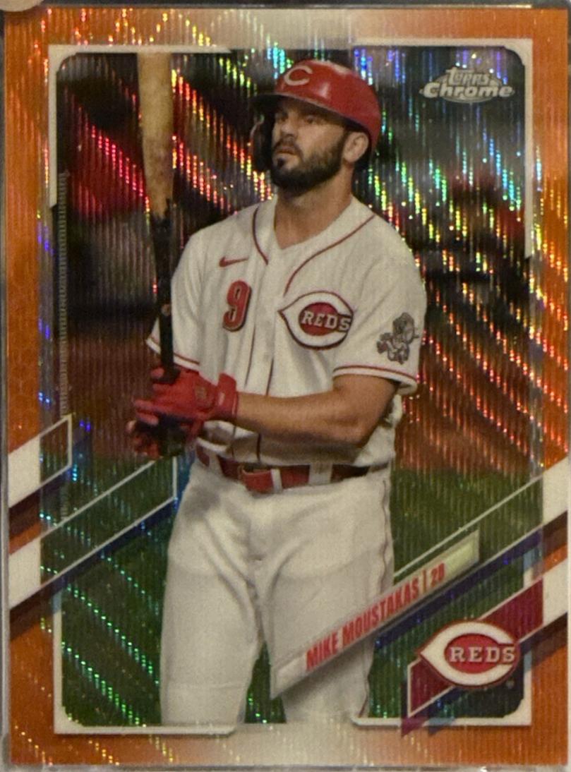 Mike Moustakas [Orange Wave Refractor] #57
