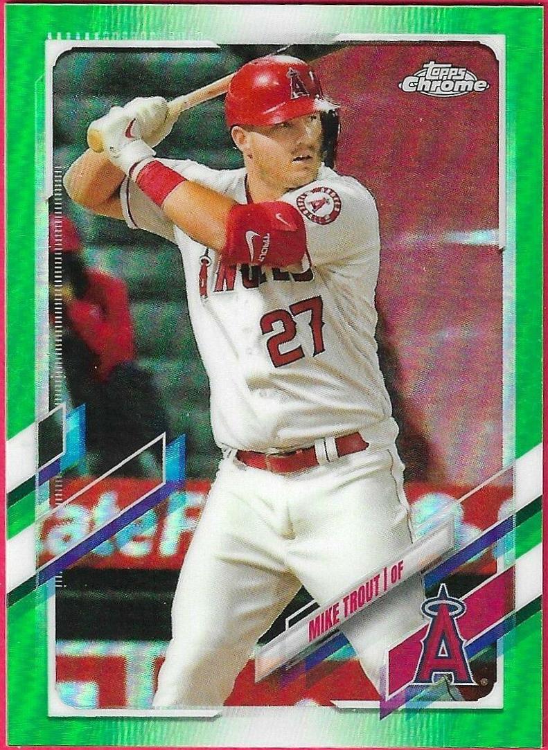 Mike Trout [SP Green Refractor] #27