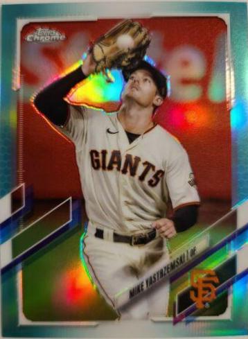 Mike Yastrzemski [Aqua Refractor] #108