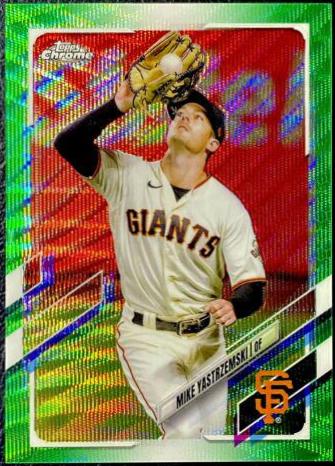 Mike Yastrzemski [Green Wave Refractor] #108
