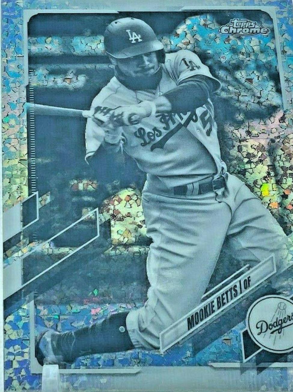 Mookie Betts [Black & White Mini Diamond Refractor] #100