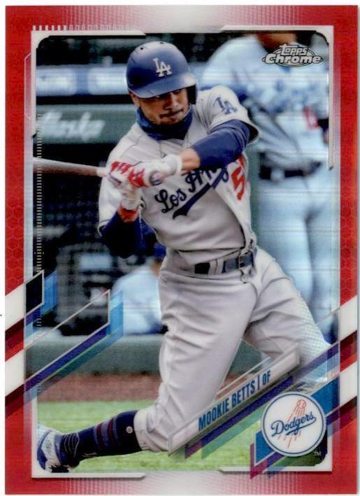 Mookie Betts [Red Refractor] #100