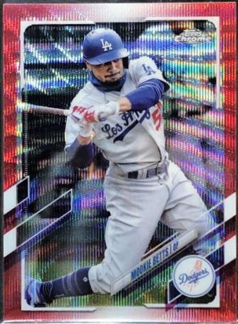 Mookie Betts [Red Wave Refractor] #100