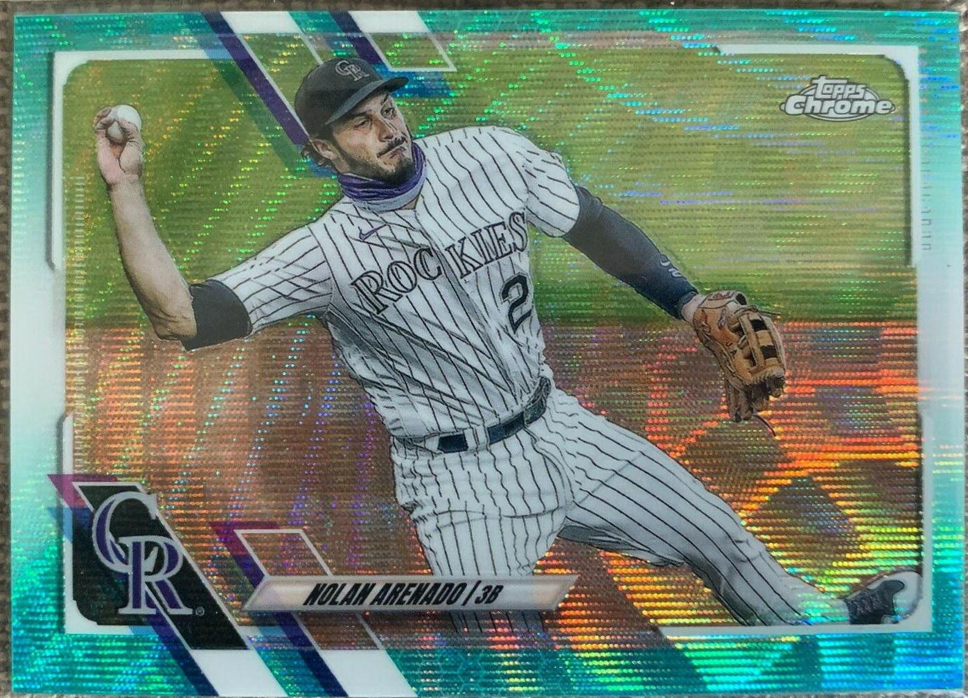 Nolan Arenado [Aqua Wave Refractor] #84
