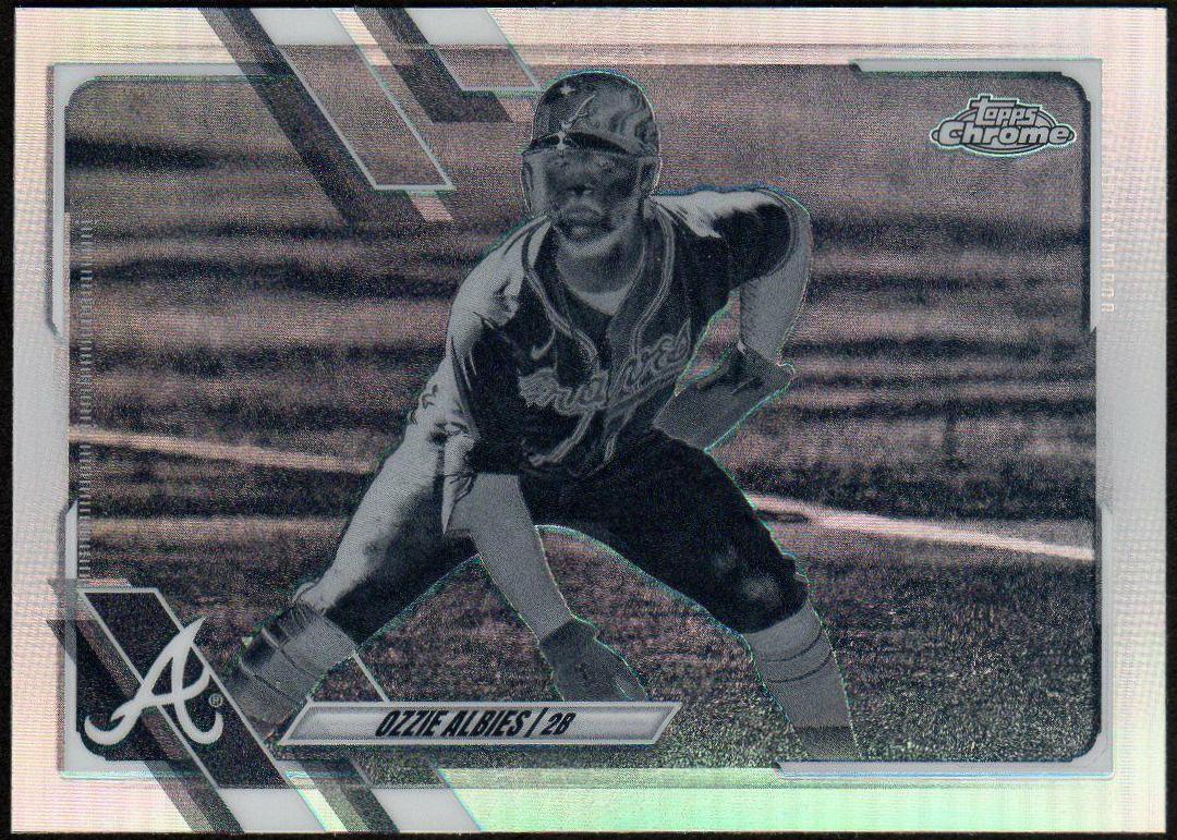 Ozzie Albies [Negative Refractor] #24