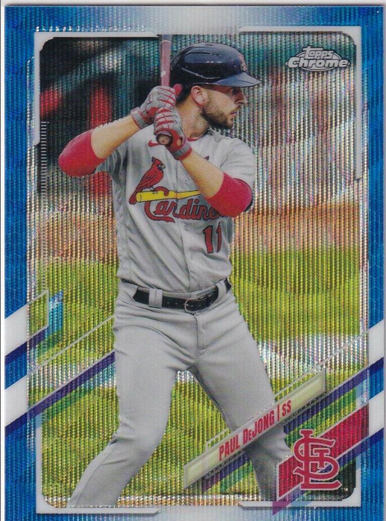 Paul DeJong [Blue Wave Refractor] #118