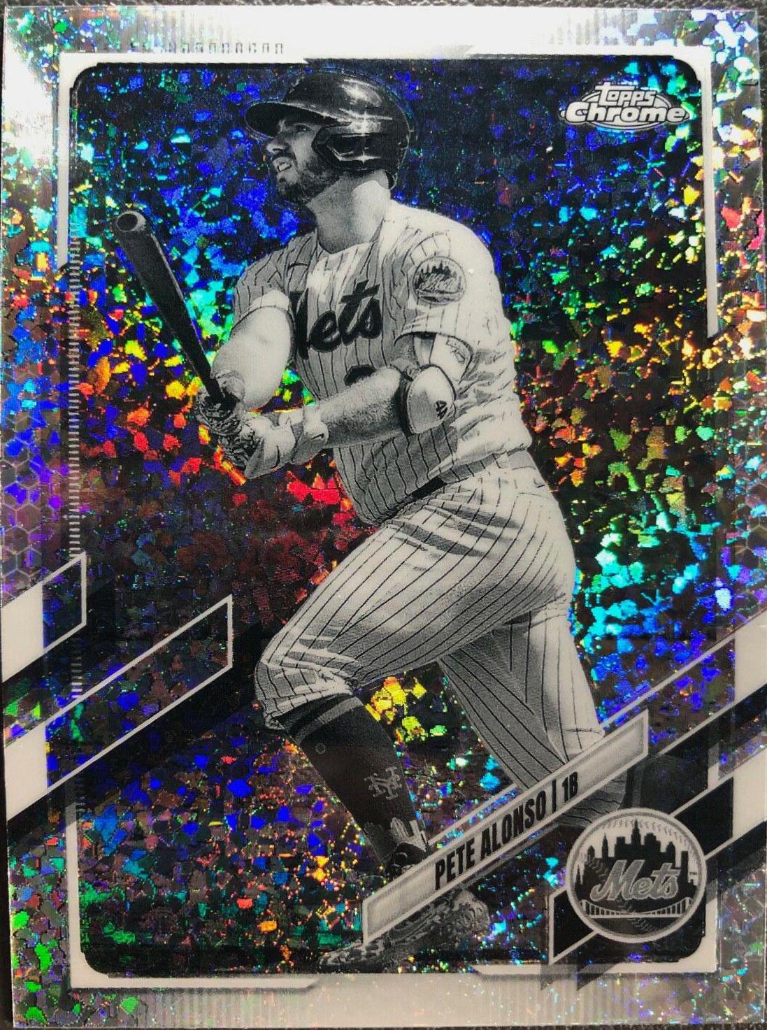 Pete Alonso [Black & White Mini Diamond Refractor] #11