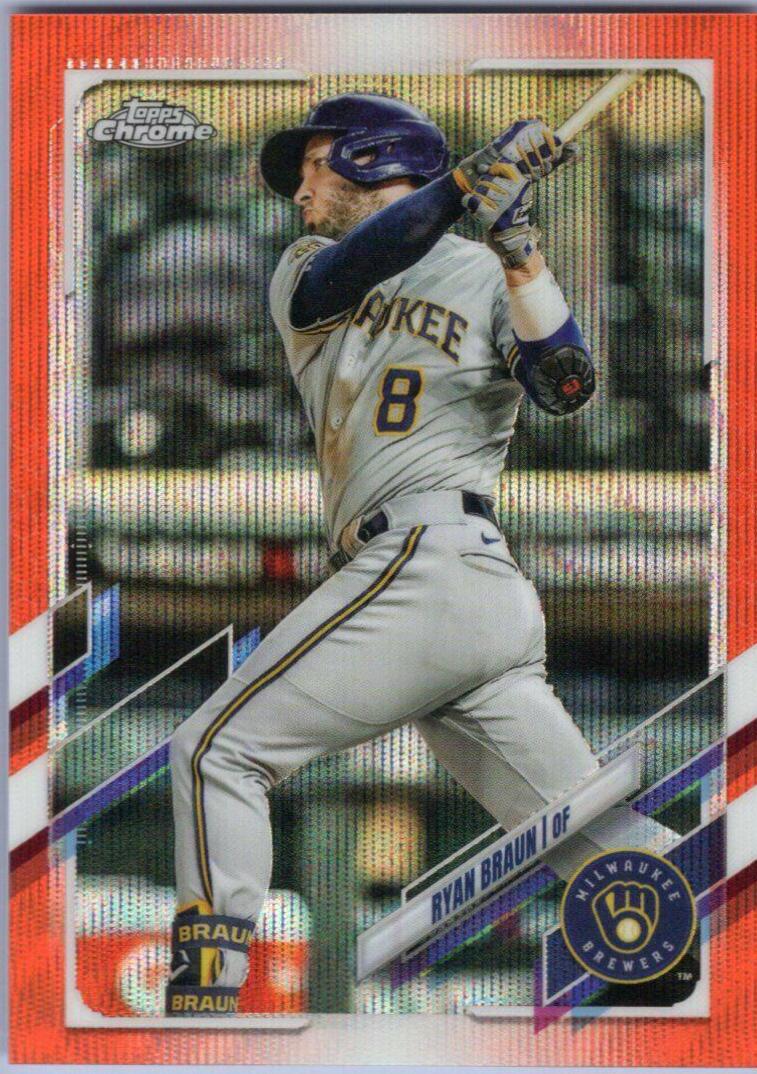 Ryan Braun [Orange Wave Refractor] #164