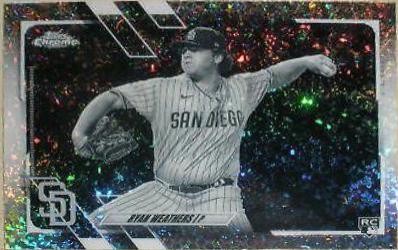 Ryan Weathers [Black & White Mini Diamond Refractor] #97