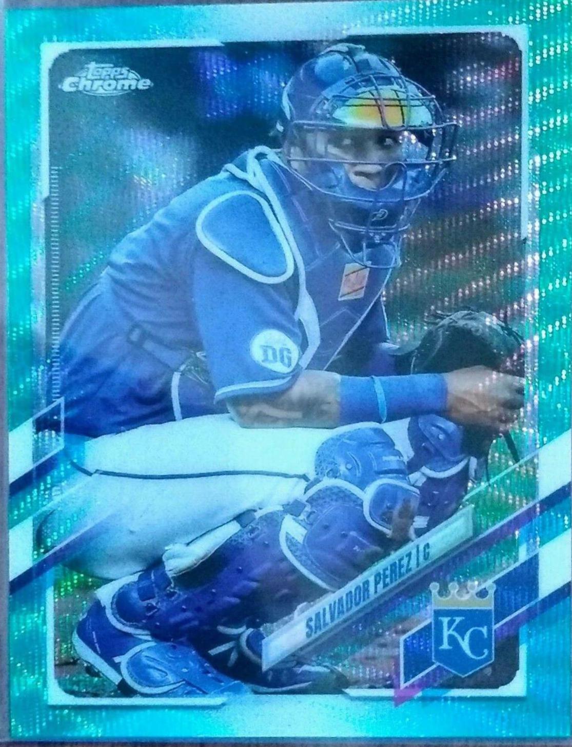Salvador Perez [Aqua Wave Refractor] #155