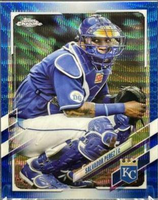 Salvador Perez [Blue Wave Refractor] #155