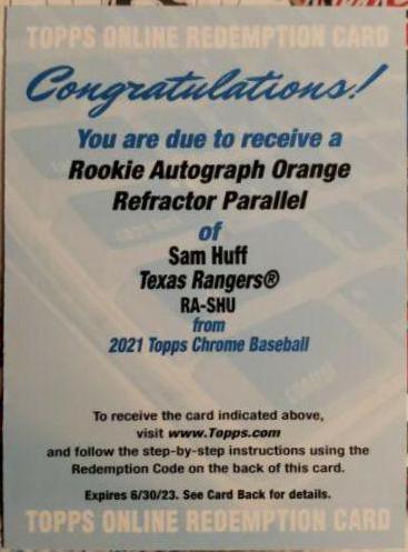 Sam Huff [Orange Refractor] #81