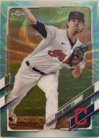 Shane Bieber [Aqua Wave Refractor] #198
