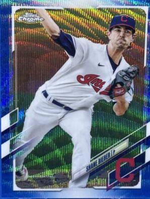 Shane Bieber [Blue Wave Refractor] #198