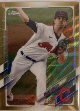 Shane Bieber [Gold Wave Refractor] #198