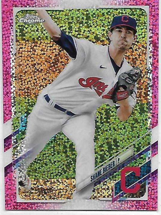 Shane Bieber [Magenta Speckle Refractor] #198
