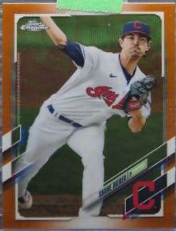 Shane Bieber [Orange Wave Refractor] #198