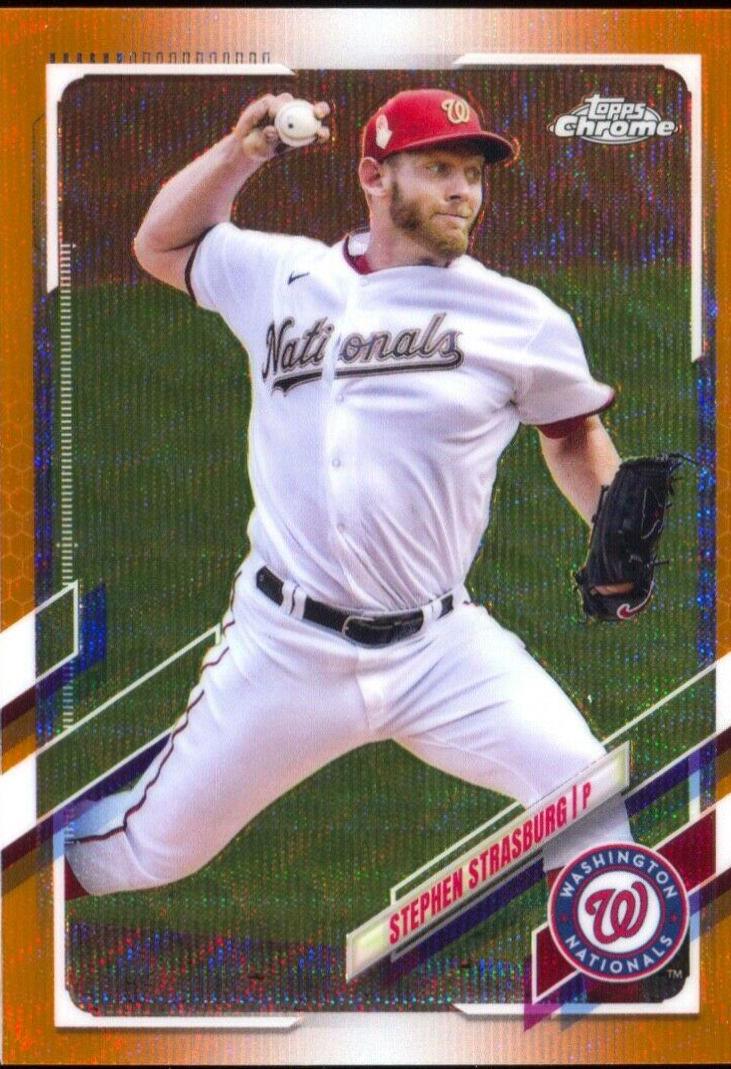 Stephen Strasburg [Orange Wave Refractor] #176