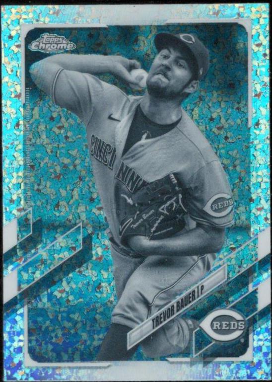 Trevor Bauer [Black & White Mini Diamond Refractor] #77