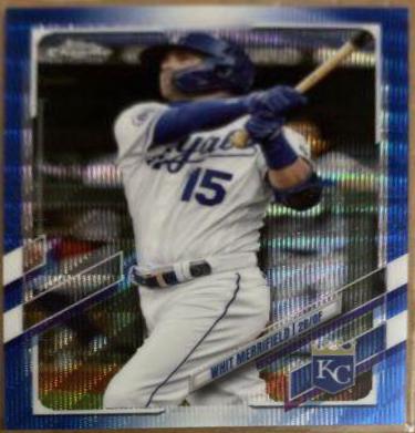 Whit Merrifield [Blue Wave Refractor] #107
