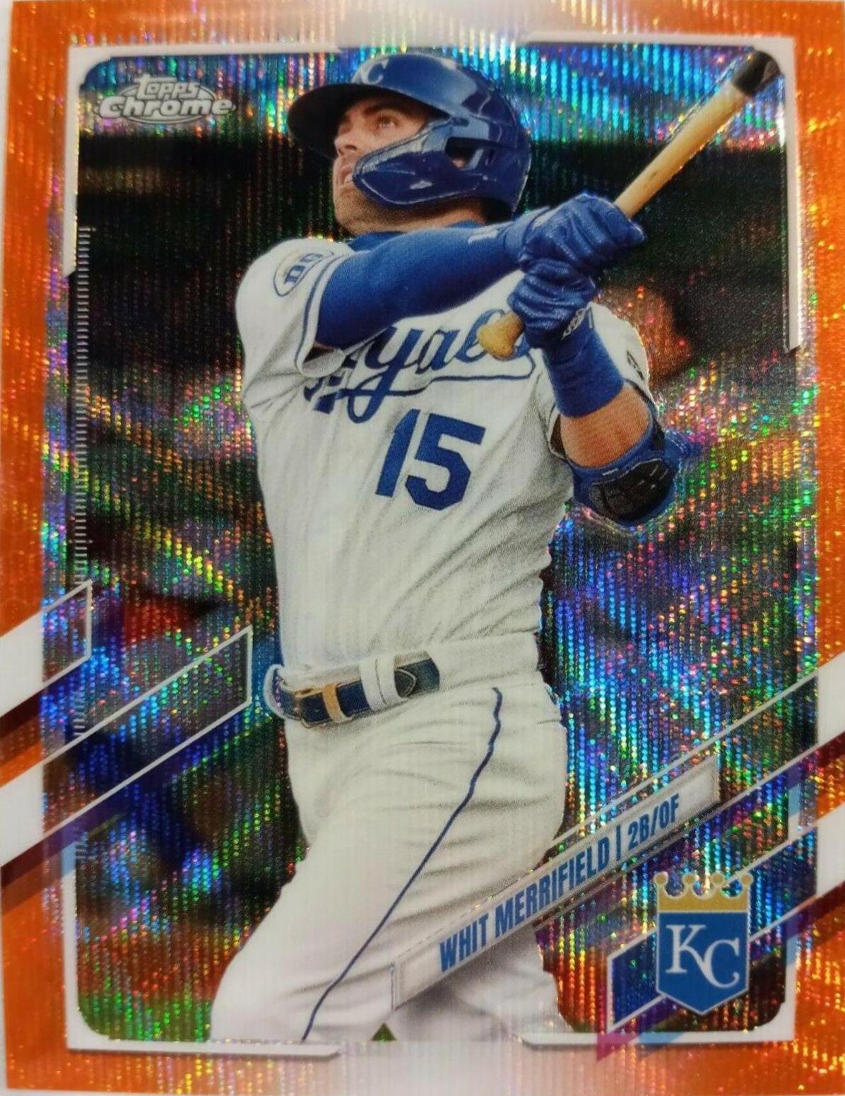 Whit Merrifield [Orange Wave Refractor] #107
