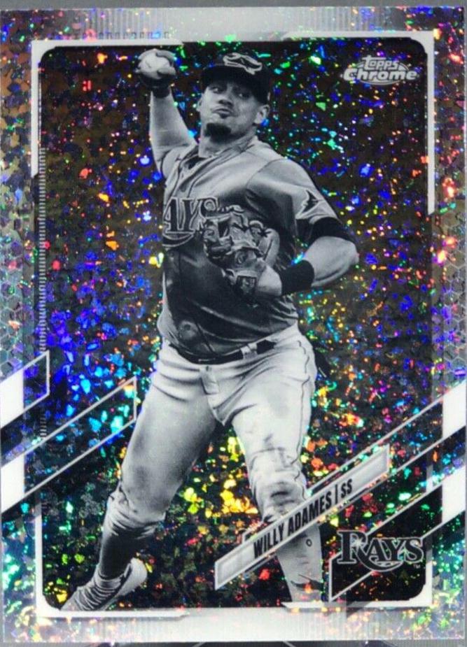 Willy Adames [Black & White Mini Diamond Refractor] #75