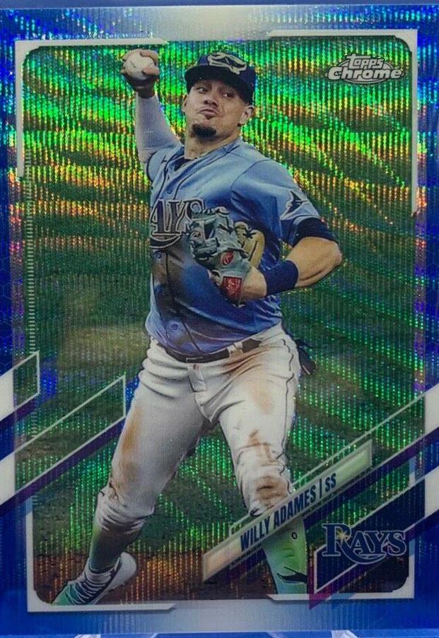 Willy Adames [Blue Wave Refractor] #75